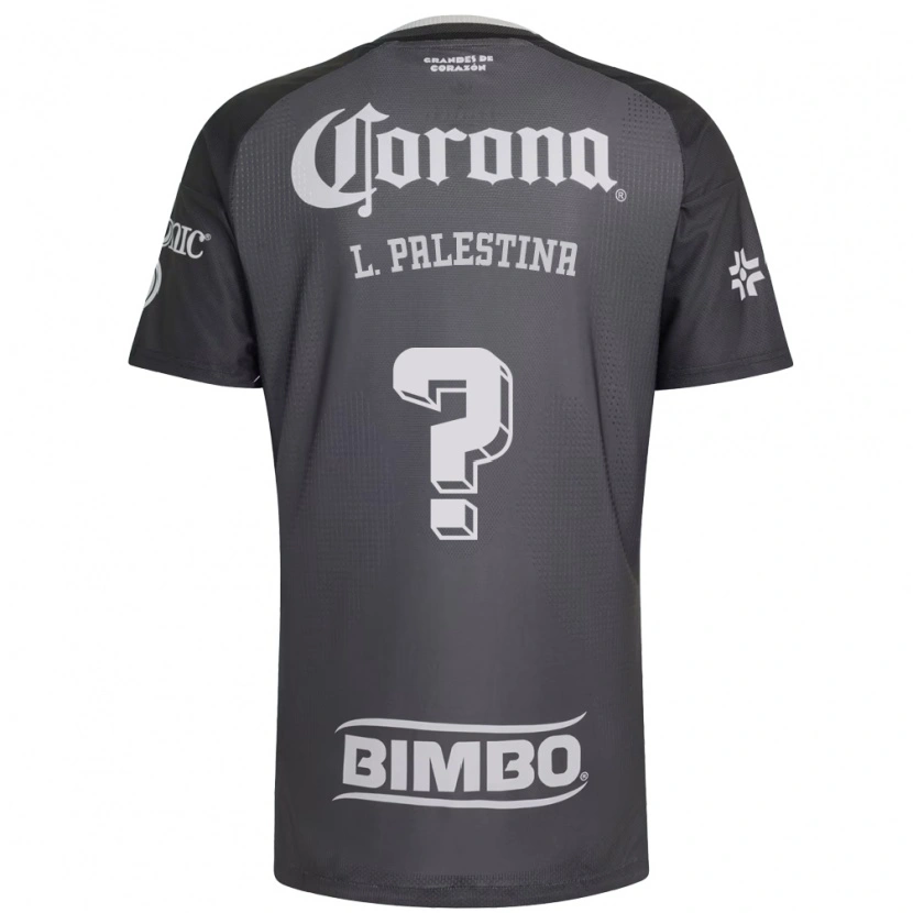 Danxen Bambino Maglia Leonardo Palestina #0 Grigio Bianco Nero Kit Gara Away 2026/27 Maglietta