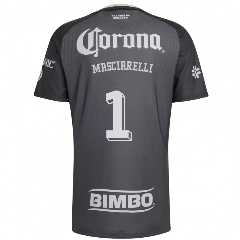 Danxen Bambino Maglia Renata Masciarelli #1 Grigio Bianco Nero Kit Gara Away 2026/27 Maglietta