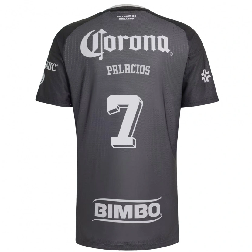 Danxen Bambino Maglia Kiana Palacios #7 Grigio Bianco Nero Kit Gara Away 2026/27 Maglietta