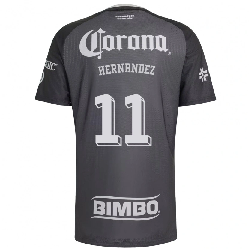 Danxen Bambino Maglia Montserrat Hernandez #11 Grigio Bianco Nero Kit Gara Away 2026/27 Maglietta
