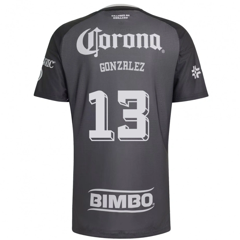 Danxen Bambino Maglia Eva Gonzalez #13 Grigio Bianco Nero Kit Gara Away 2026/27 Maglietta