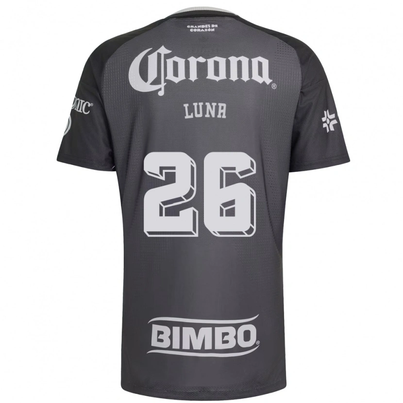 Danxen Bambino Maglia Karen Luna #26 Grigio Bianco Nero Kit Gara Away 2026/27 Maglietta