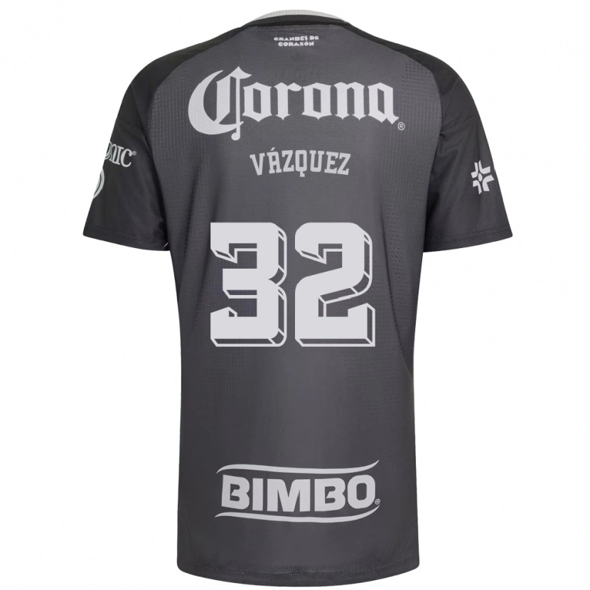 Danxen Bambino Maglia Miguel Vázquez #32 Grigio Bianco Nero Kit Gara Away 2026/27 Maglietta