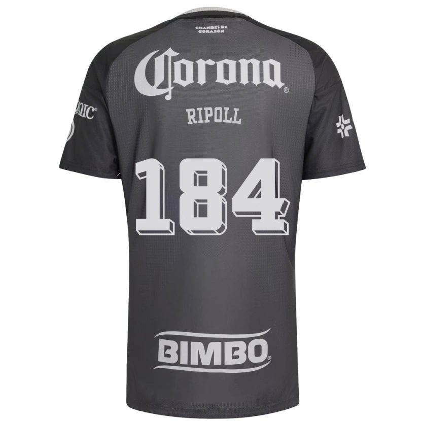 Danxen Bambino Maglia Alonso Ripoll #184 Grigio Bianco Nero Kit Gara Away 2026/27 Maglietta