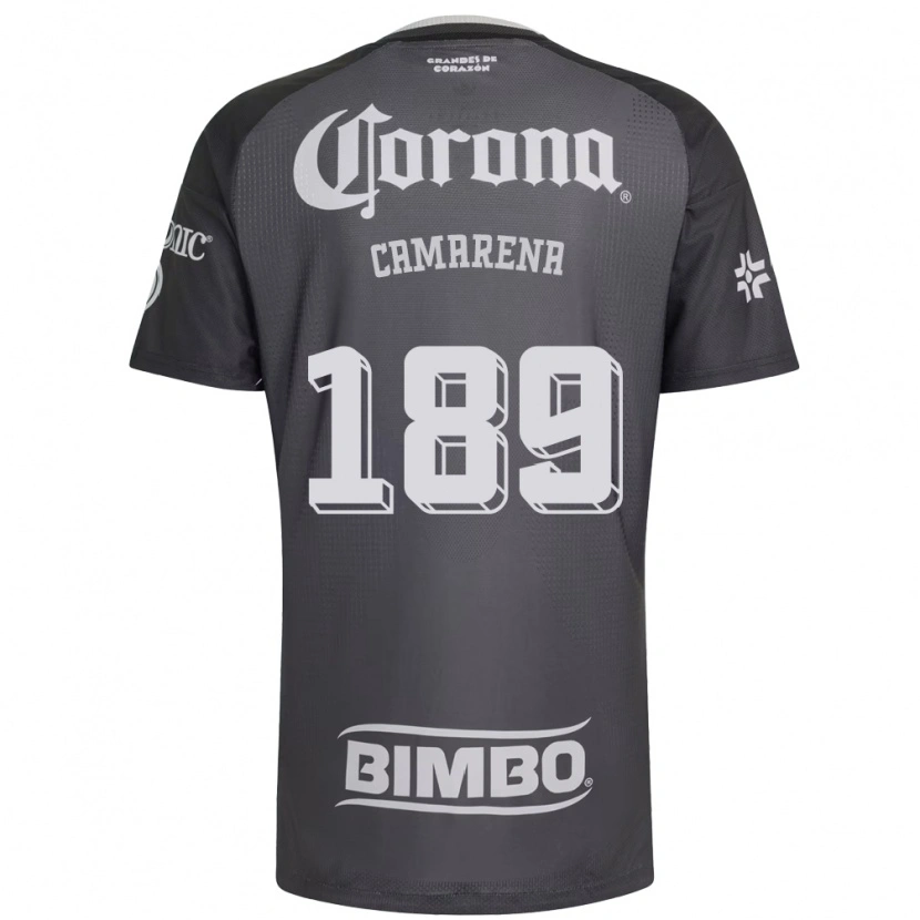 Danxen Bambino Maglia Luis Camarena #189 Grigio Bianco Nero Kit Gara Away 2026/27 Maglietta