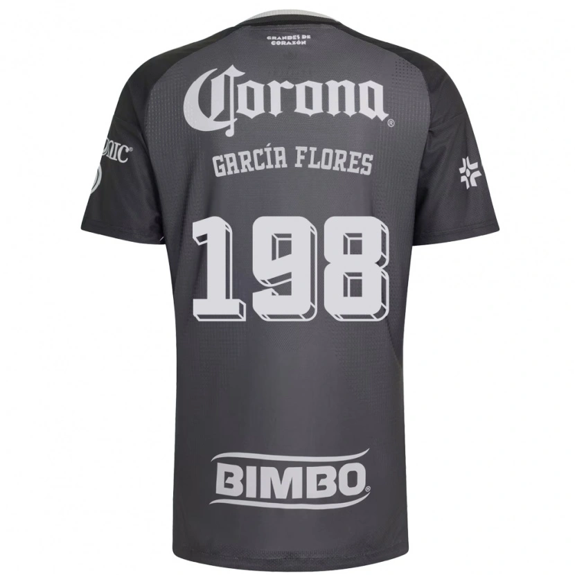 Danxen Bambino Maglia Francisco García Flores #198 Grigio Bianco Nero Kit Gara Away 2026/27 Maglietta