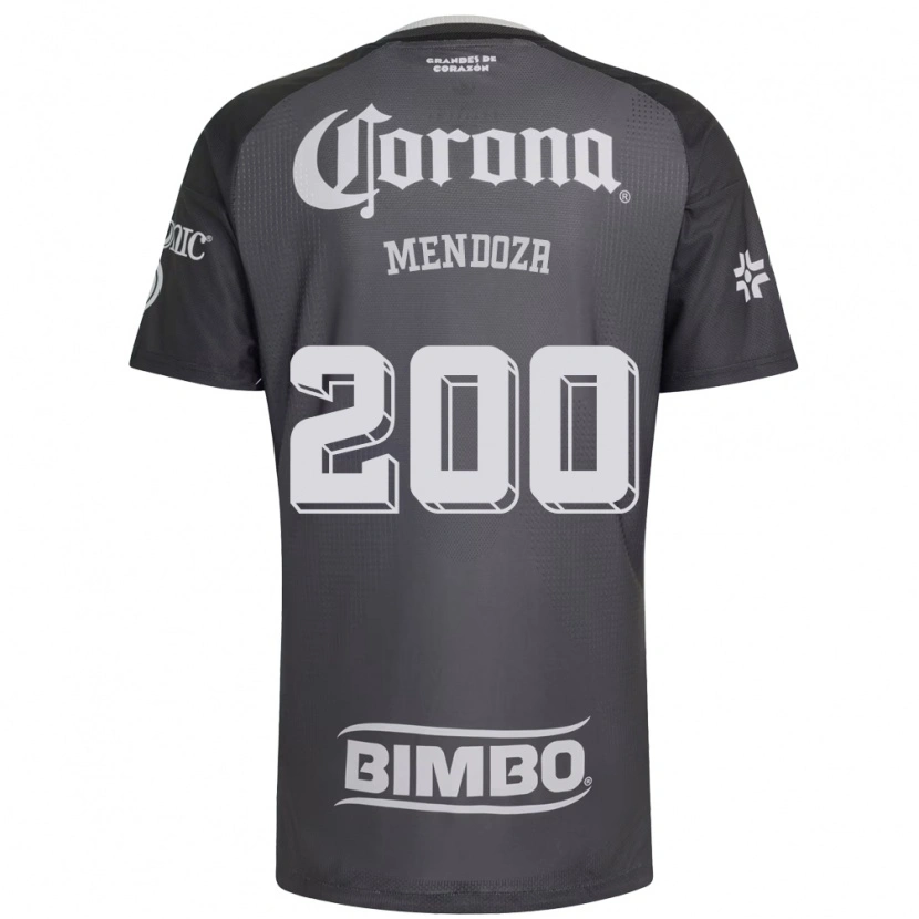 Danxen Bambino Maglia Luis Mendoza #200 Grigio Bianco Nero Kit Gara Away 2026/27 Maglietta