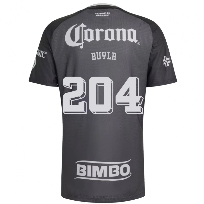 Danxen Bambino Maglia Hugo Buyla #204 Grigio Bianco Nero Kit Gara Away 2026/27 Maglietta
