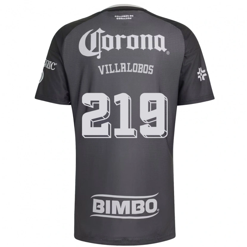 Danxen Bambino Maglia Patricio Villalobos #219 Grigio Bianco Nero Kit Gara Away 2026/27 Maglietta