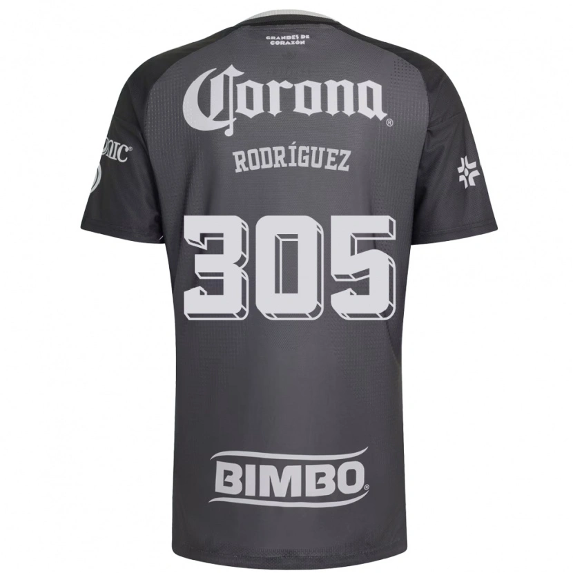 Danxen Bambino Maglia Bryan Rodríguez #305 Grigio Bianco Nero Kit Gara Away 2026/27 Maglietta