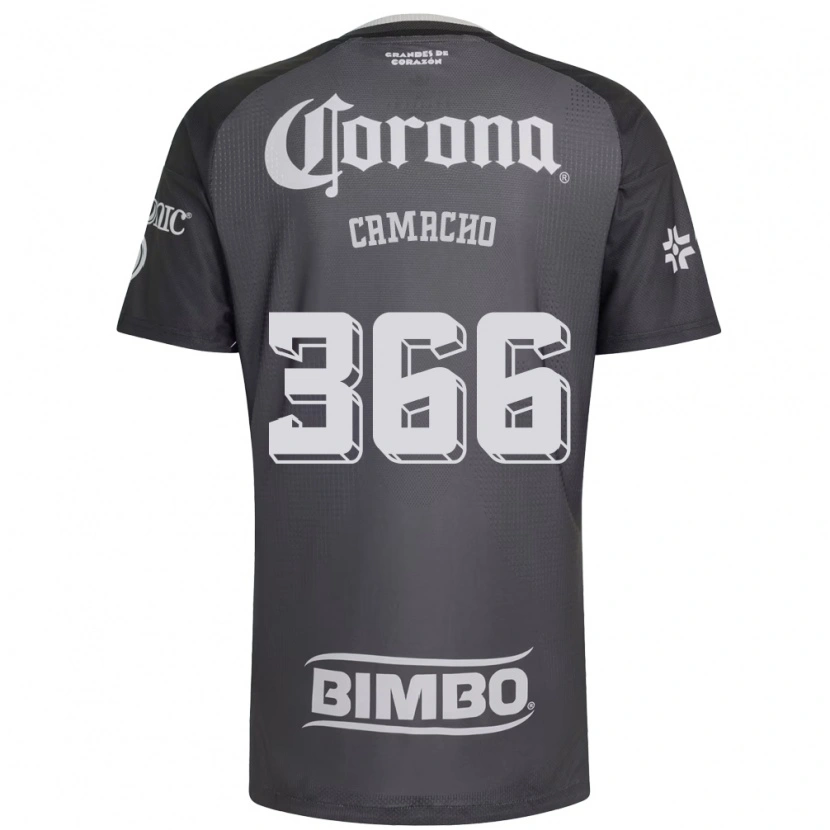 Danxen Bambino Maglia Jorge Camacho #366 Grigio Bianco Nero Kit Gara Away 2026/27 Maglietta
