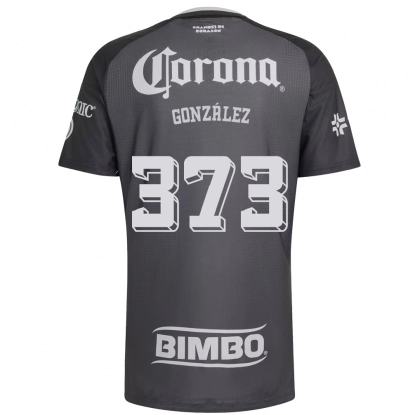Danxen Bambino Maglia Jayden González #373 Grigio Bianco Nero Kit Gara Away 2026/27 Maglietta