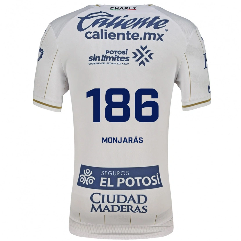 Danxen Bambino Maglia Christopher Monjarás #186 Bianco Blu Kit Gara Away 2026/27 Maglietta