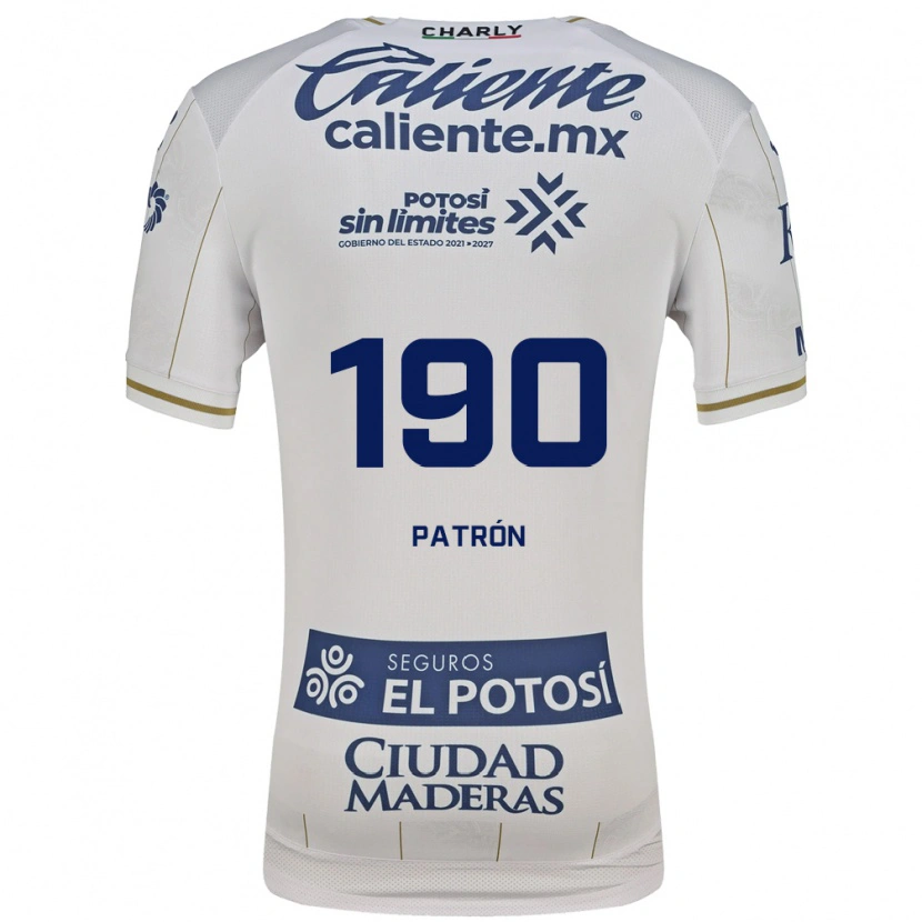 Danxen Bambino Maglia Raúl Patrón #190 Bianco Blu Kit Gara Away 2026/27 Maglietta