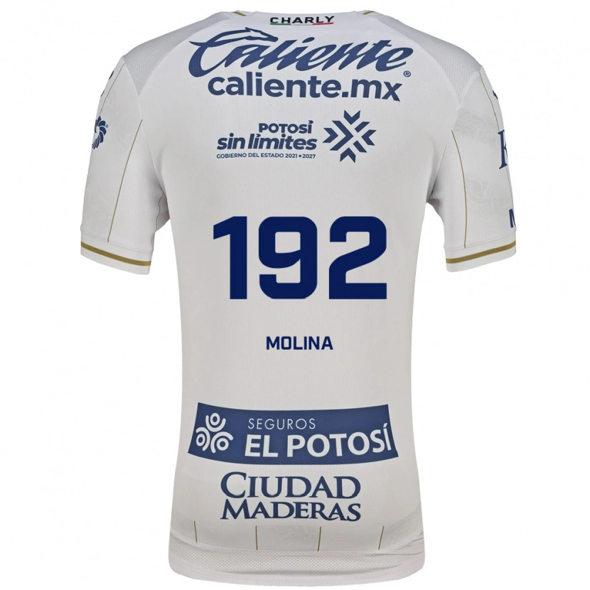 Danxen Bambino Maglia Yoshimar Molina #192 Bianco Blu Kit Gara Away 2026/27 Maglietta