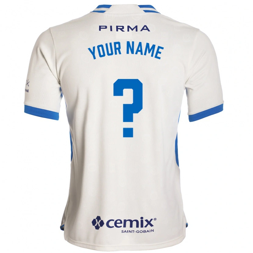 Danxen Bambino Maglia Il Tuo Nome #0 Bianco Blu Rosso Kit Gara Away 2026/27 Maglietta