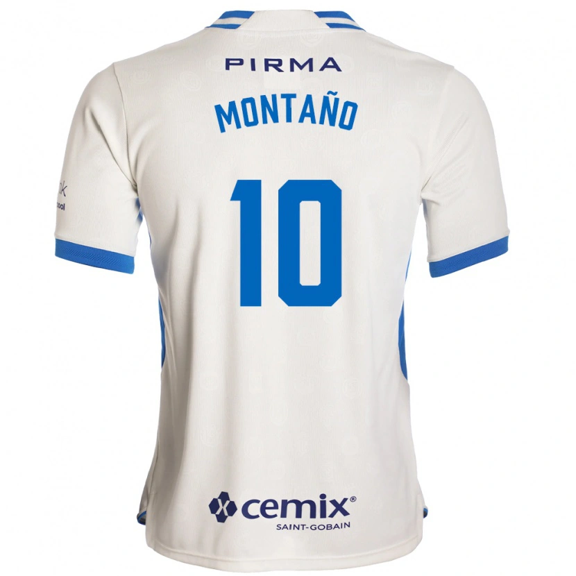 Danxen Bambino Maglia Andrés Montaño #10 Bianco Blu Rosso Kit Gara Away 2026/27 Maglietta