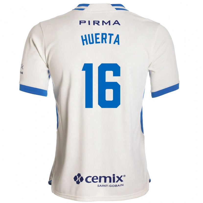 Danxen Bambino Maglia Ana Gabriela Huerta #16 Bianco Blu Rosso Kit Gara Away 2026/27 Maglietta