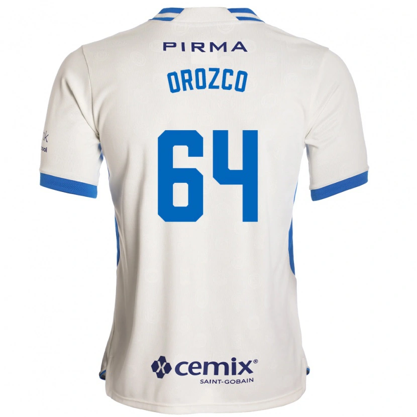 Danxen Bambino Maglia Fabrizzio Orozco #64 Bianco Blu Rosso Kit Gara Away 2026/27 Maglietta