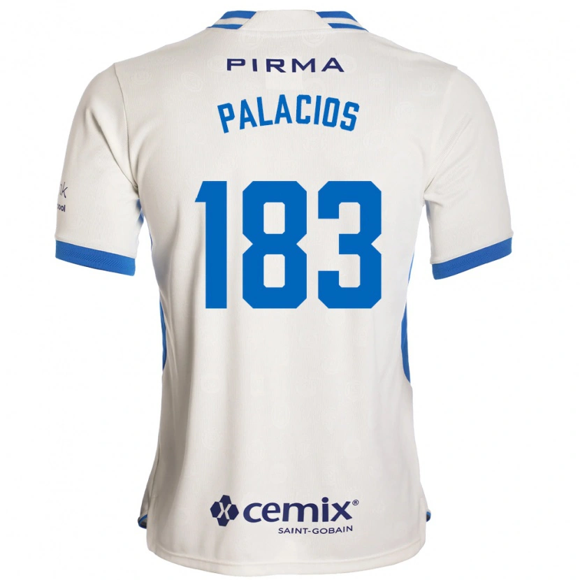 Danxen Bambino Maglia Kelvin Palacios #183 Bianco Blu Rosso Kit Gara Away 2026/27 Maglietta