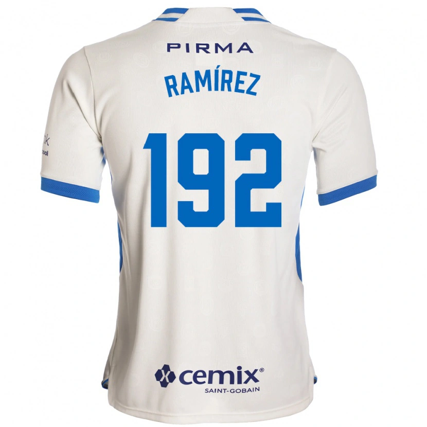 Danxen Bambino Maglia Nicolás Ramírez #192 Bianco Blu Rosso Kit Gara Away 2026/27 Maglietta