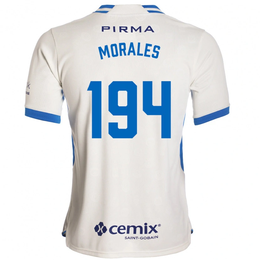 Danxen Bambino Maglia Amaury Morales #194 Bianco Blu Rosso Kit Gara Away 2026/27 Maglietta
