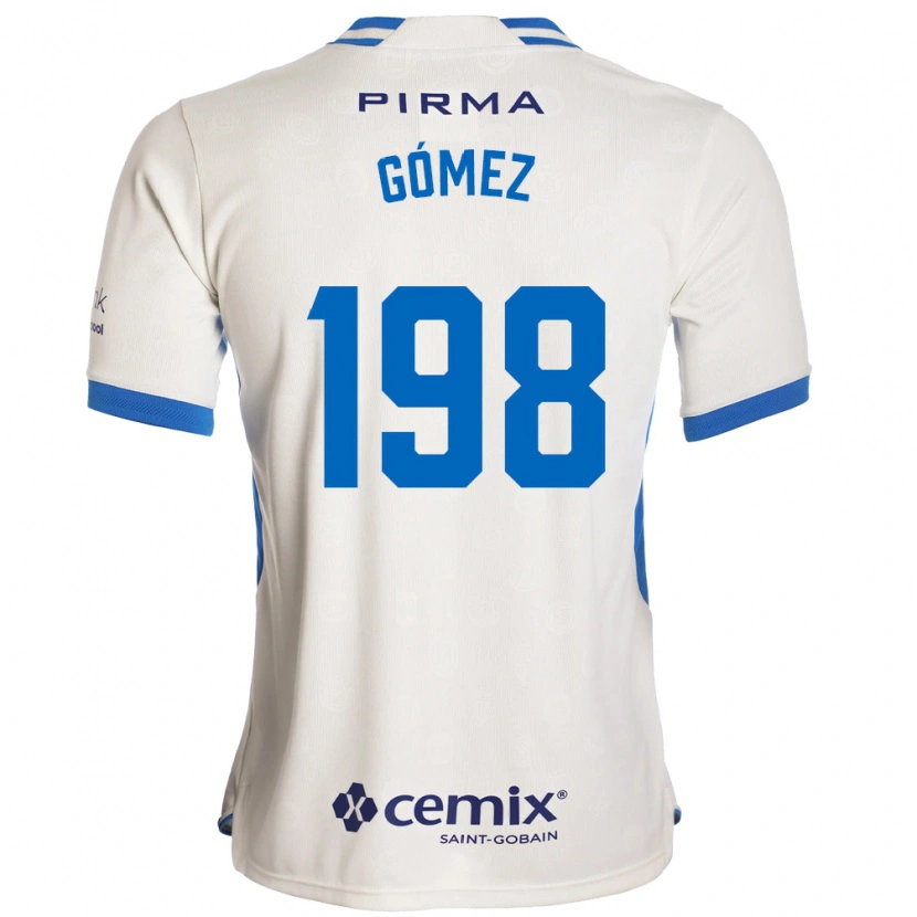 Danxen Bambino Maglia Luiszael Gómez #198 Bianco Blu Rosso Kit Gara Away 2026/27 Maglietta