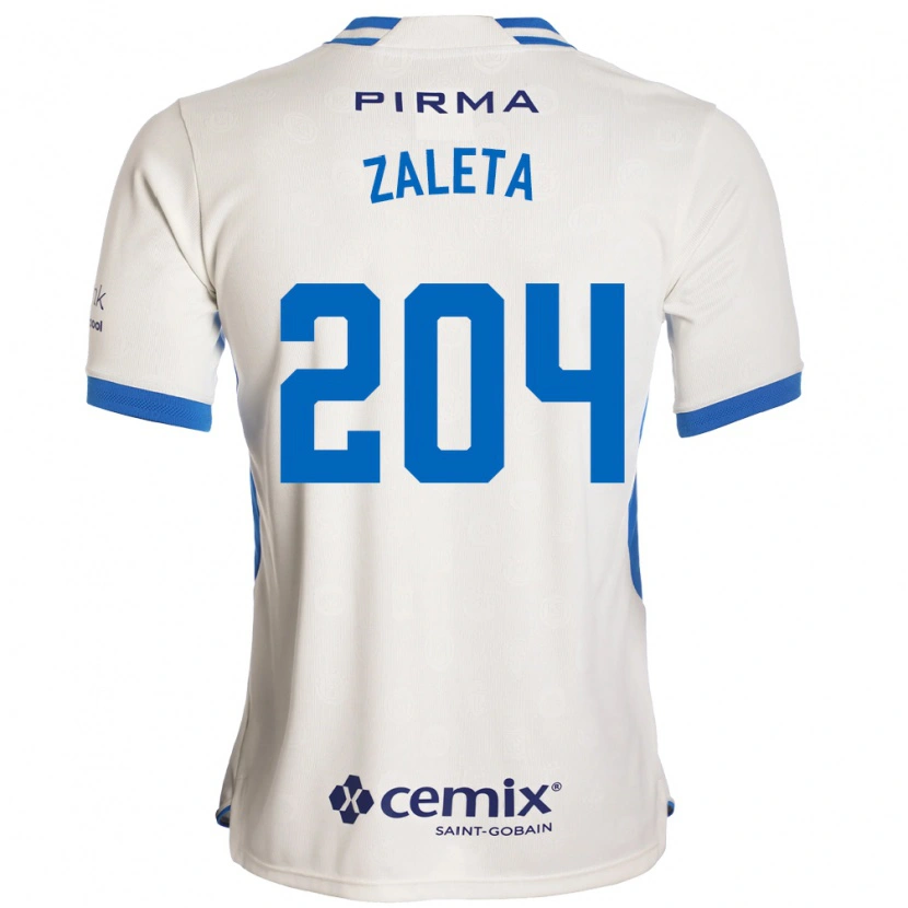 Danxen Bambino Maglia Mauro Zaleta #204 Bianco Blu Rosso Kit Gara Away 2026/27 Maglietta