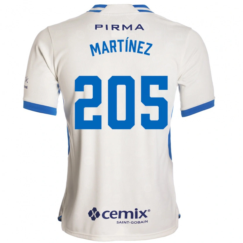 Danxen Bambino Maglia César Martínez #205 Bianco Blu Rosso Kit Gara Away 2026/27 Maglietta