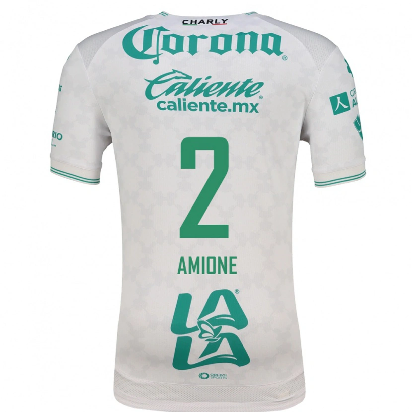 Danxen Bambino Maglia Bruno Amione #2 Verde Chiaro Bianco Kit Gara Away 2026/27 Maglietta