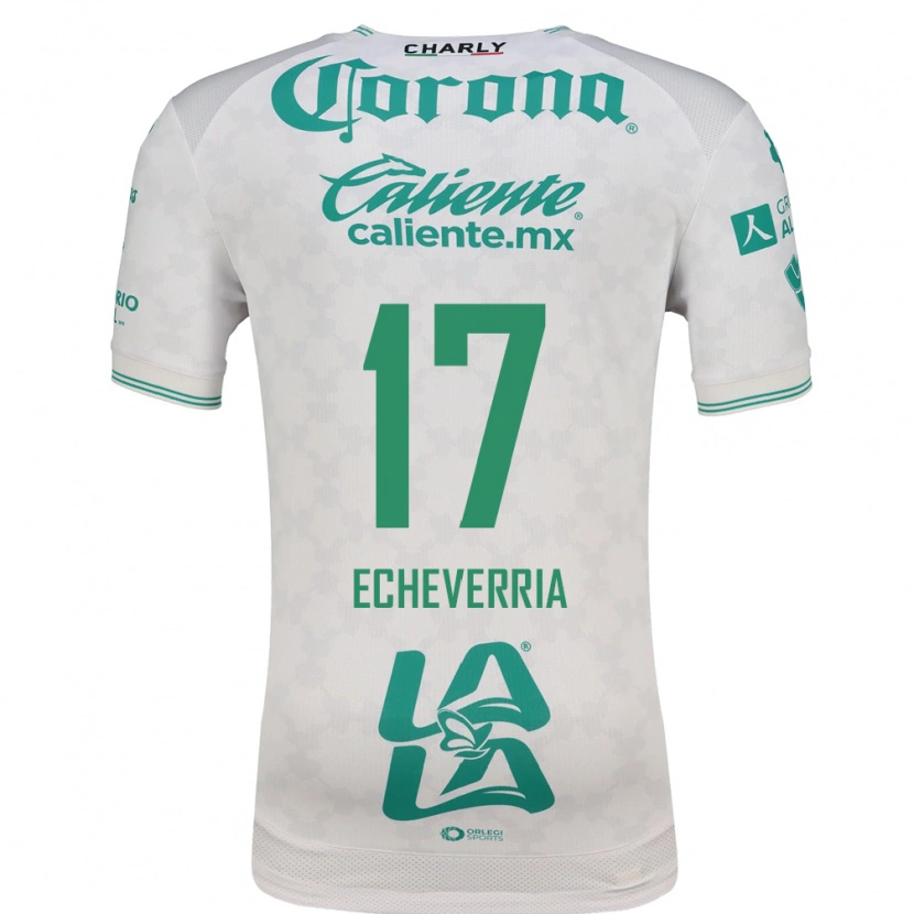 Danxen Bambino Maglia Emmanuel Echeverría #17 Verde Chiaro Bianco Kit Gara Away 2026/27 Maglietta