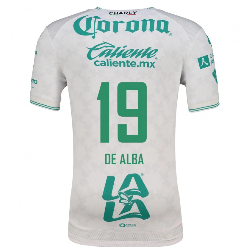 Danxen Bambino Maglia Luisa De Alba #19 Verde Chiaro Bianco Kit Gara Away 2026/27 Maglietta