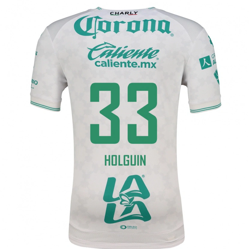 Danxen Bambino Maglia Héctor Holguín #33 Verde Chiaro Bianco Kit Gara Away 2026/27 Maglietta