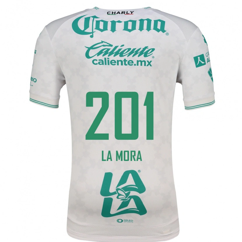 Danxen Bambino Maglia Luis De La Mora #201 Verde Chiaro Bianco Kit Gara Away 2026/27 Maglietta