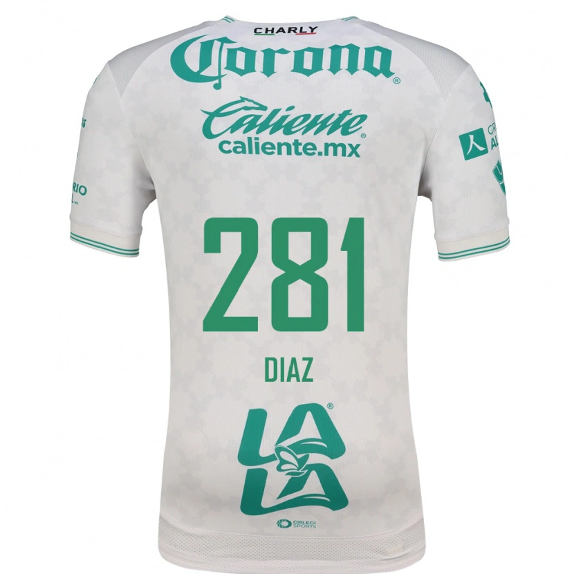 Danxen Bambino Maglia Didier Díaz #281 Verde Chiaro Bianco Kit Gara Away 2026/27 Maglietta