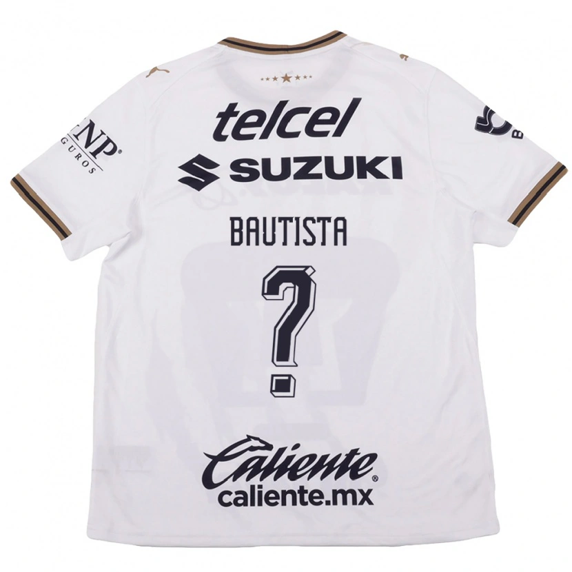 Danxen Bambino Maglia Randy Bautista #0 Bianco Nero Marrone Kit Gara Away 2026/27 Maglietta