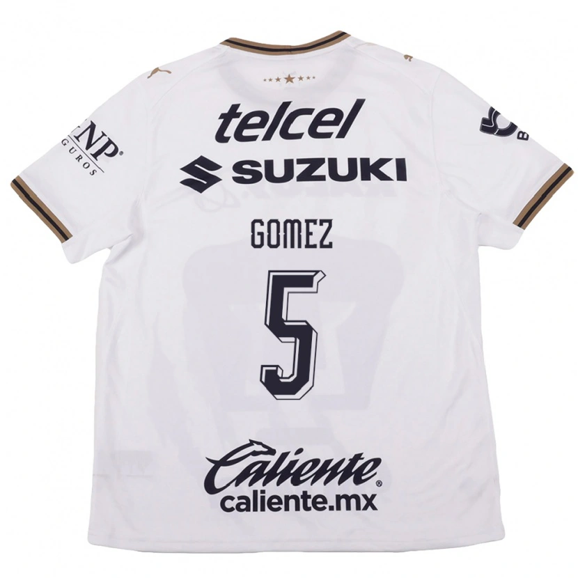 Danxen Bambino Maglia Kimberli Gomez #5 Bianco Nero Marrone Kit Gara Away 2026/27 Maglietta