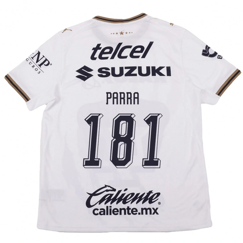 Danxen Bambino Maglia Rodrigo Parra #181 Bianco Nero Marrone Kit Gara Away 2026/27 Maglietta