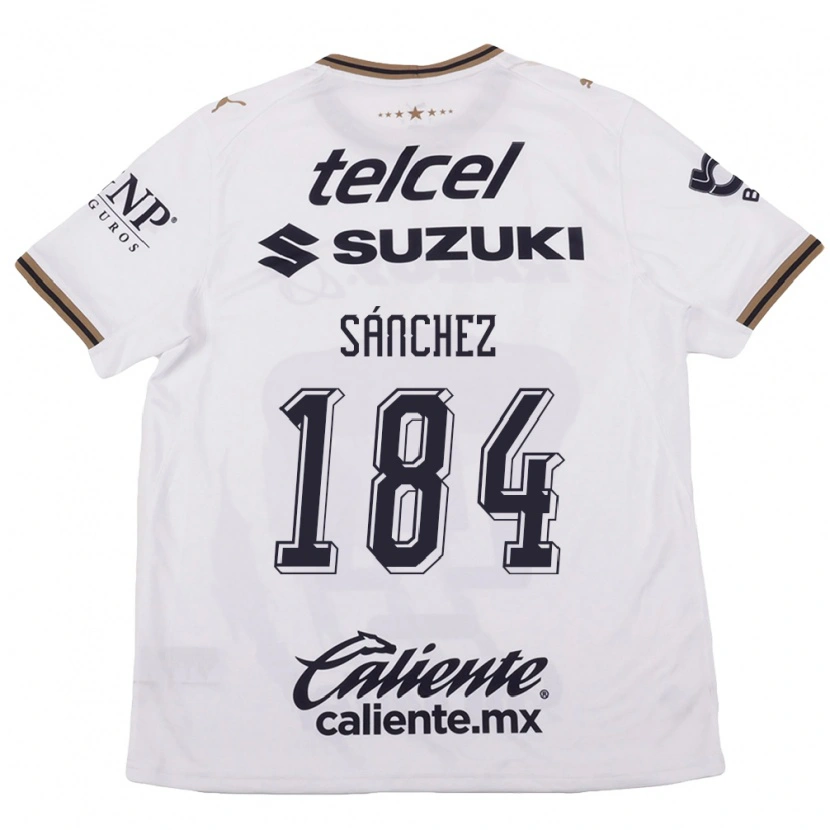 Danxen Bambino Maglia Manuel Sánchez #184 Bianco Nero Marrone Kit Gara Away 2026/27 Maglietta
