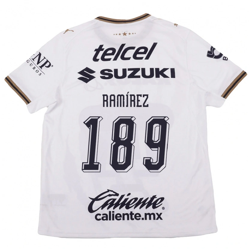Danxen Bambino Maglia Héctor Ramírez #189 Bianco Nero Marrone Kit Gara Away 2026/27 Maglietta
