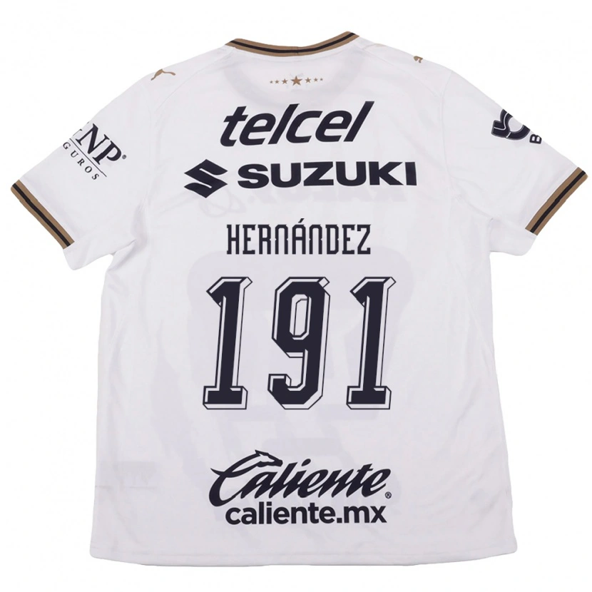 Danxen Bambino Maglia Marco Hernández #191 Bianco Nero Marrone Kit Gara Away 2026/27 Maglietta