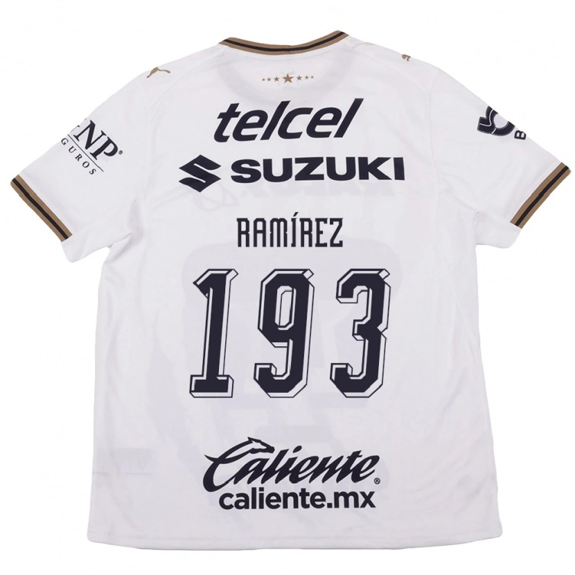 Danxen Bambino Maglia Dennis Ramírez #193 Bianco Nero Marrone Kit Gara Away 2026/27 Maglietta