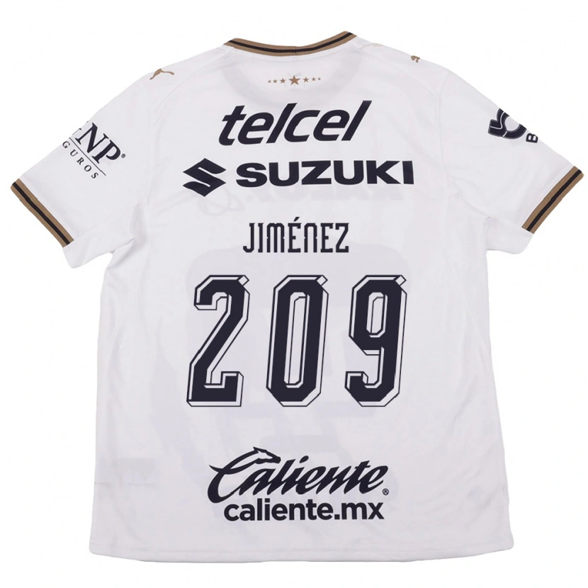 Danxen Bambino Maglia Norberto Jiménez #209 Bianco Nero Marrone Kit Gara Away 2026/27 Maglietta