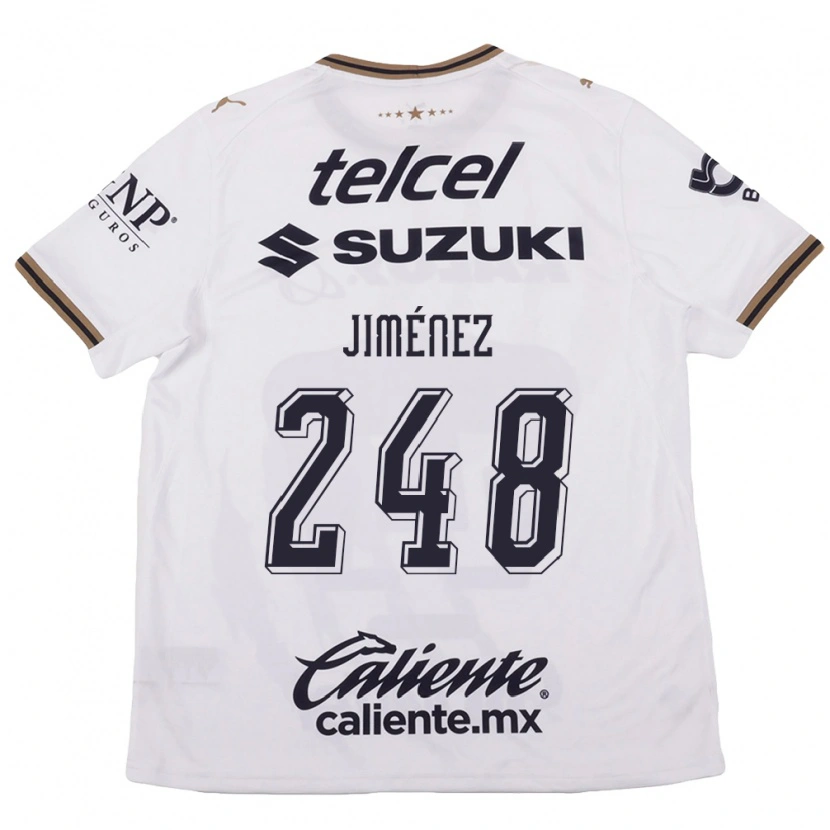 Danxen Bambino Maglia Iker Jiménez #248 Bianco Nero Marrone Kit Gara Away 2026/27 Maglietta