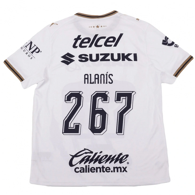 Danxen Bambino Maglia Whittingham Alanís #267 Bianco Nero Marrone Kit Gara Away 2026/27 Maglietta