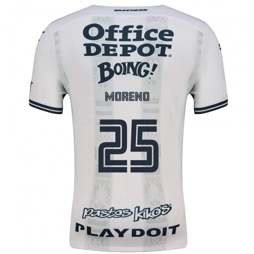 Danxen Bambino Maglia Carlos Moreno #25 Rosso Bianco Nero Kit Gara Away 2026/27 Maglietta