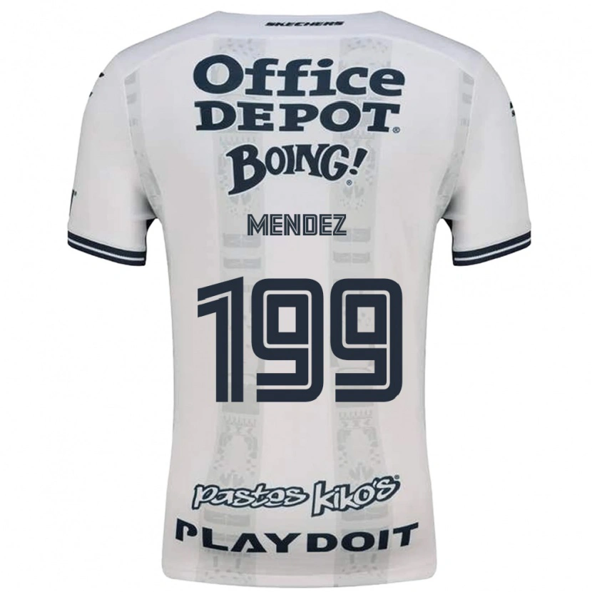 Danxen Bambino Maglia Daniel Méndez #199 Rosso Bianco Nero Kit Gara Away 2026/27 Maglietta