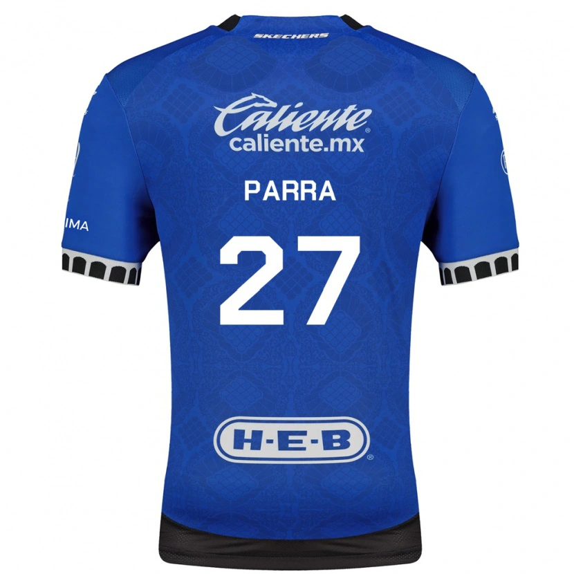 Danxen Bambino Maglia Daniel Parra #27 Blu Reale Bianco Nero Kit Gara Away 2026/27 Maglietta