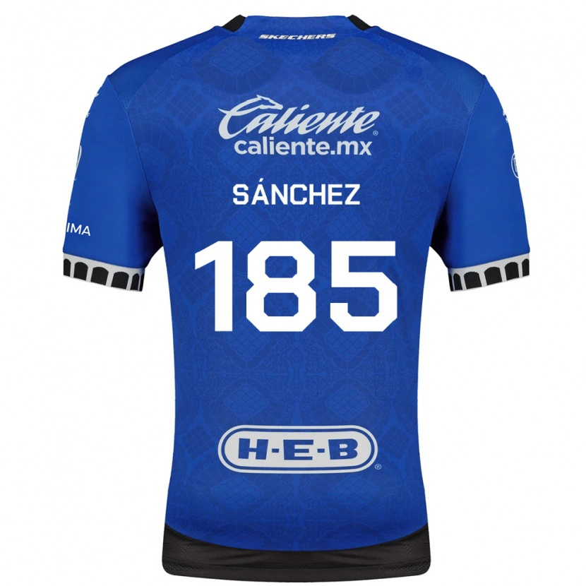 Danxen Bambino Maglia Saúl Sánchez #185 Blu Reale Bianco Nero Kit Gara Away 2026/27 Maglietta