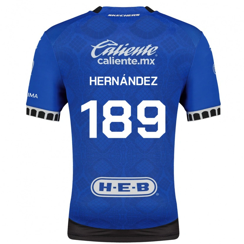 Danxen Bambino Maglia Sebastián Hernández #189 Blu Reale Bianco Nero Kit Gara Away 2026/27 Maglietta